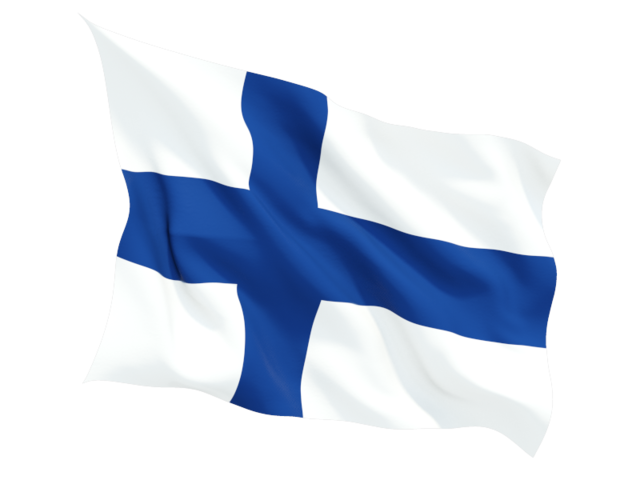 finland fluttering flag 640