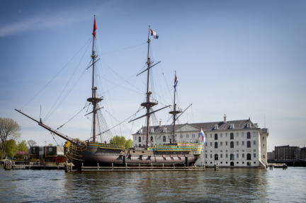 Replica VOC-schip Amsterdam