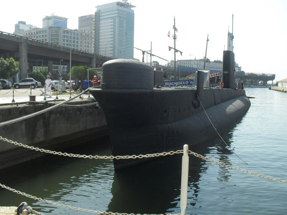 Riachuelo (S22) submarine at the Espaço Cultural da Marinha, Rio de Janeiro, Brazil